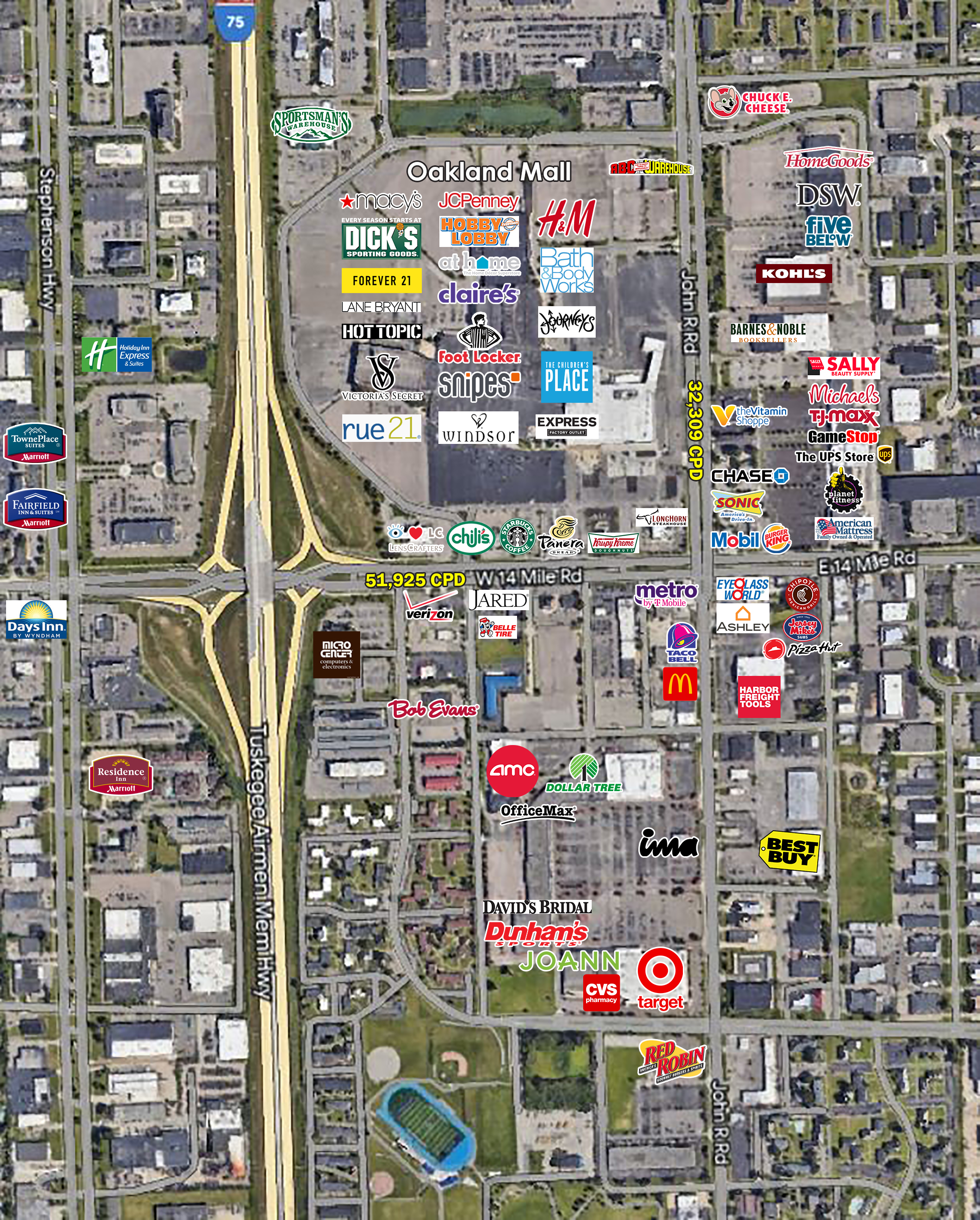 W 14 Mile, Troy, Michigan, ,Retail,Available,W 14 Mile,1140