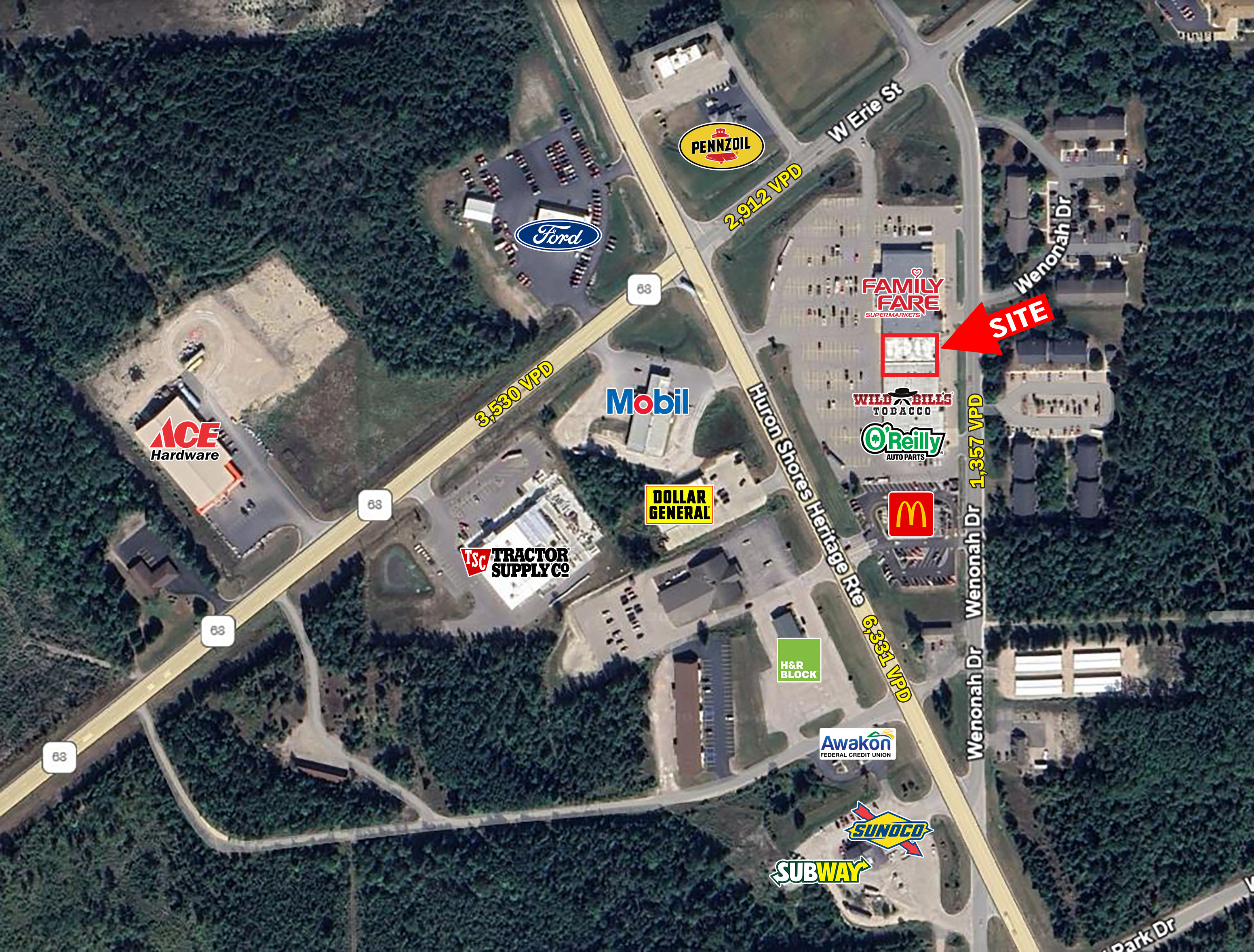 100 South Bradley Hwy, Rogers City, Michigan, ,Retail,For Lease,100 South Bradley Hwy,1180