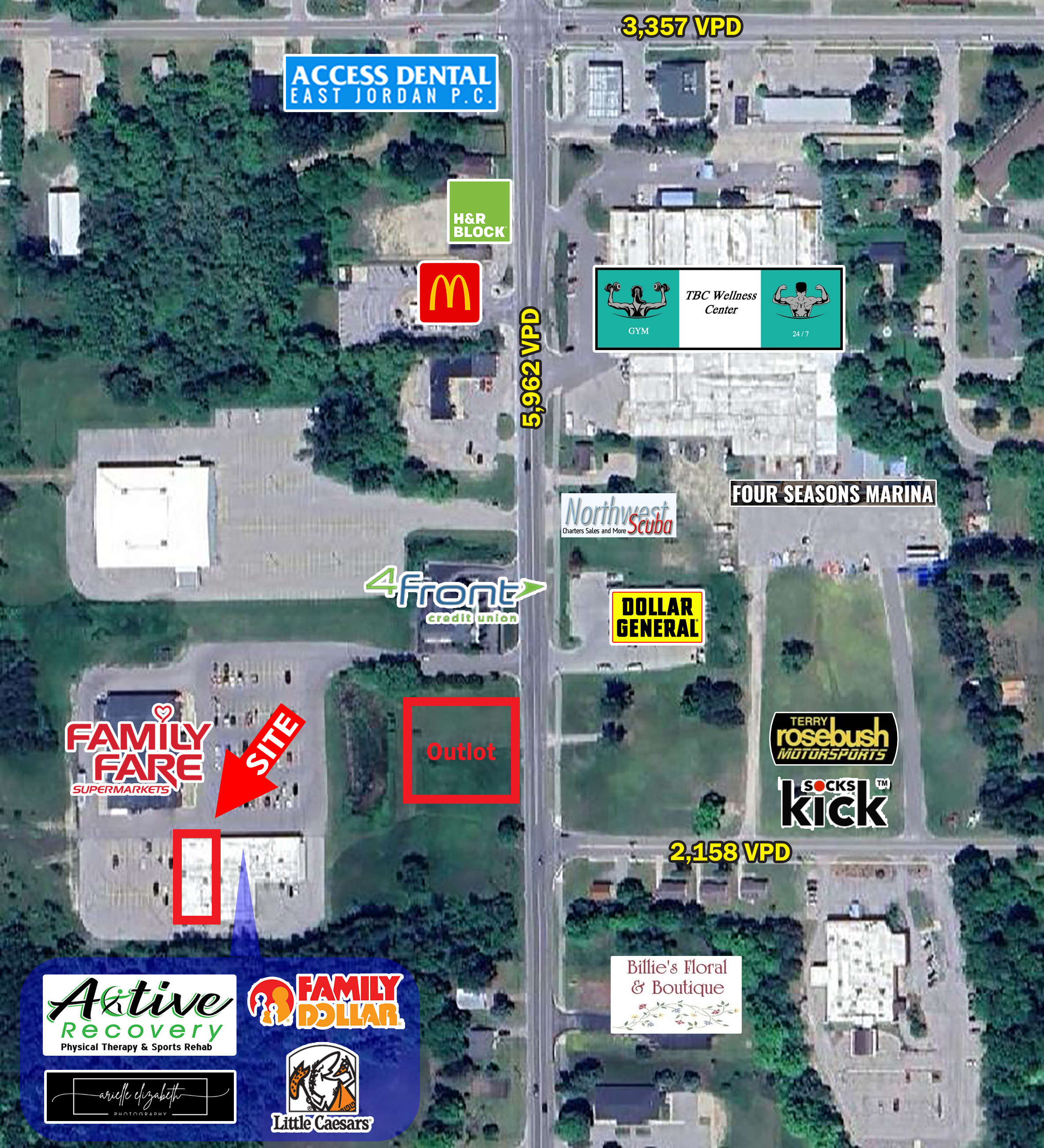 240 Lake St, East Jordan, Michigan, ,Retail,For Lease,240 Lake St,1181